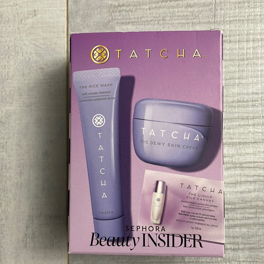 HOST PICKx2🌟New Tatcha RiceWash
cleanser,dewy skincream&liquid silk canvas prim
